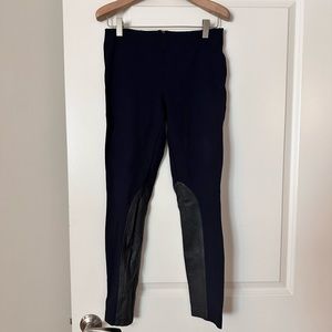 Leather panel leggings size 4